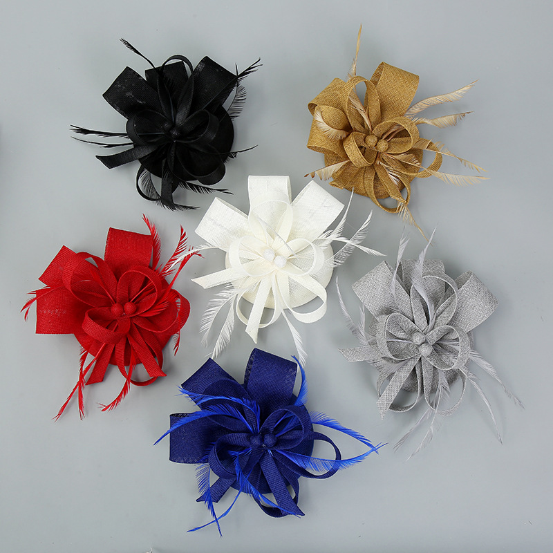 Mingli Tengda Hair Accessories Handmade Black Feather Linen Ladies Hat Dinner Accessories Bride Headdress Fascinator Fedora Cap, White
Mingli Tengda Hair Accessories Handmade Black Feather Linen Ladies Hat Dinner Accessories Bride Headdress Fascinator Fedora Cap, White
