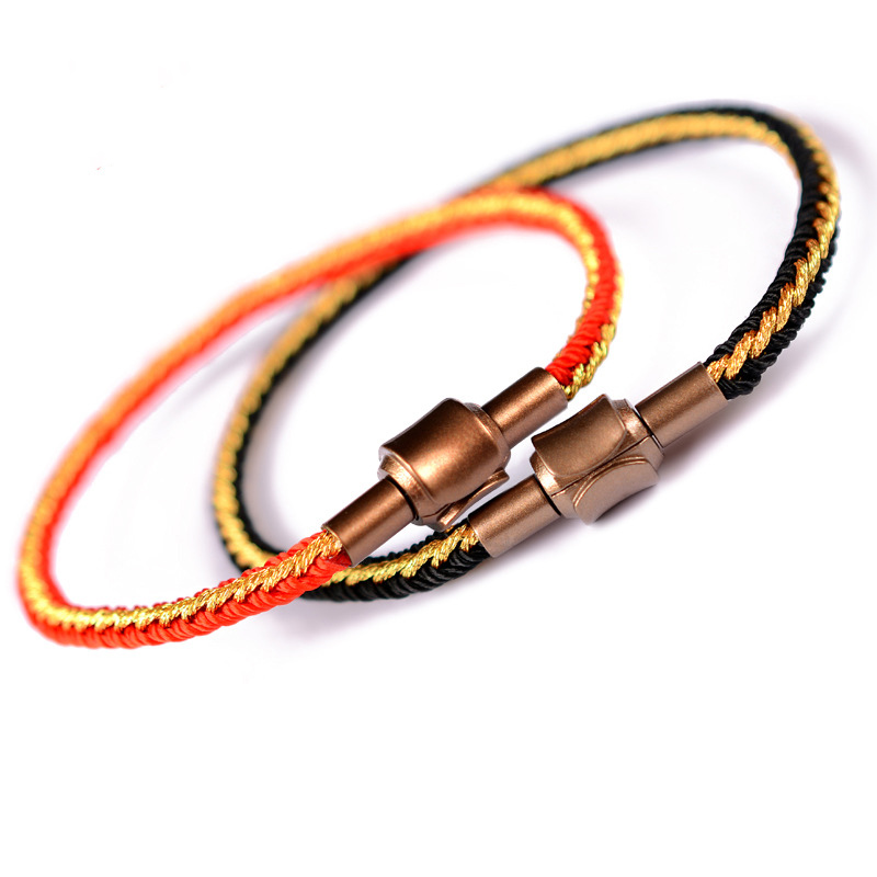 Fashion red rope hand-woven stainless steel magnetic buckle simple string rope hot sale
Fashion red rope hand-woven stainless steel magnetic buckle simple string rope hot sale