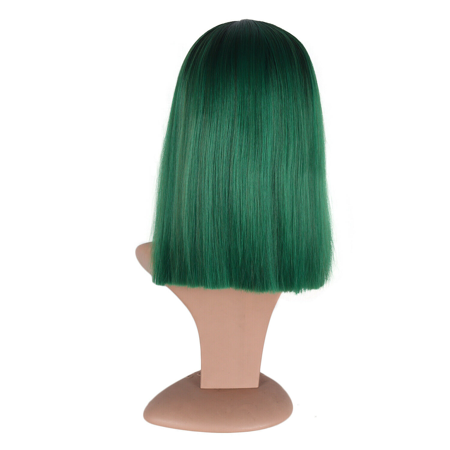 Natural Synthetic Hair Full Wigs Long Wavy Wig Heat Resistant Straight Green