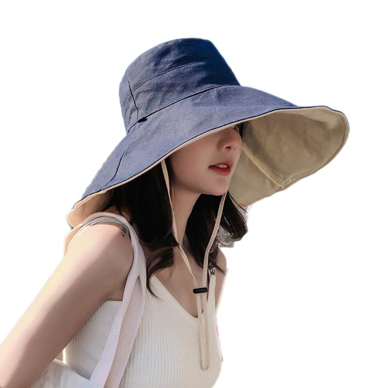 Foldable Floppy UV Sun Protection Wide Brim Bucket Hat With Anti-Separation Cord Beach Hat Ladies Girls Outdoor Sea #30, Black
Foldable Floppy UV Sun Protection Wide Brim Bucket Hat With Anti-Separation Cord Beach Hat Ladies Girls Outdoor Sea #30, Black