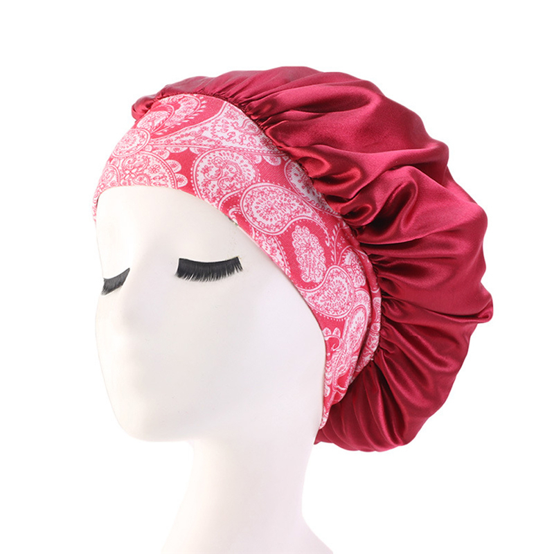 Sleep Wear Hair Cover Wear Adjustable Women Caps Salon Shower Hats Wide Band Elastic Cap