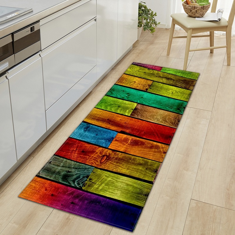 Wood Grain Kitchen Carpet Entrance Doormat Bedroom Hallway Floor Mat 3D Cobblestone Bathroom Water Absorption Anti-slip Long Rug, 04
Wood Grain Kitchen Carpet Entrance Doormat Bedroom Hallway Floor Mat 3D Cobblestone Bathroom Water Absorption Anti-slip Long Rug, 04