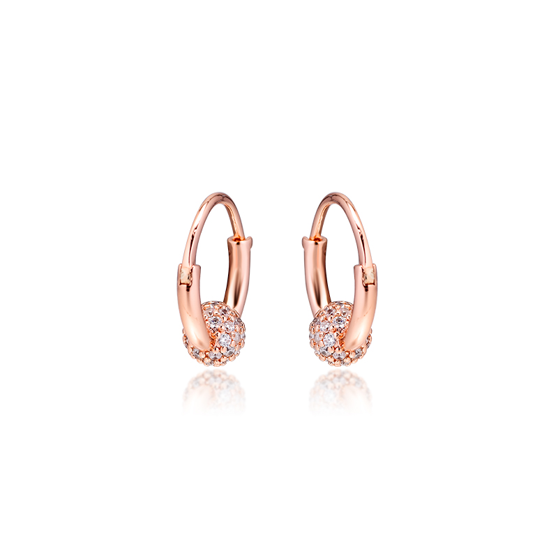 CKK Earring Rose Pave Bead Hoop Earrings Sterling Silver Jewelry 100% for Women Brincos kolczyki Pendientes accesorios mujer
CKK Earring Rose Pave Bead Hoop Earrings Sterling Silver Jewelry 100% for Women Brincos kolczyki Pendientes accesorios mujer