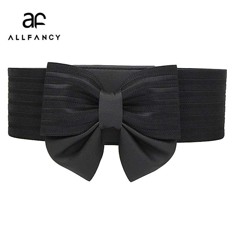 Ms. bow super wide girdle buckle all-match simple elastic waistband dress accessories belt Korean belt, Black
Ms. bow super wide girdle buckle all-match simple elastic waistband dress accessories belt Korean belt, Black