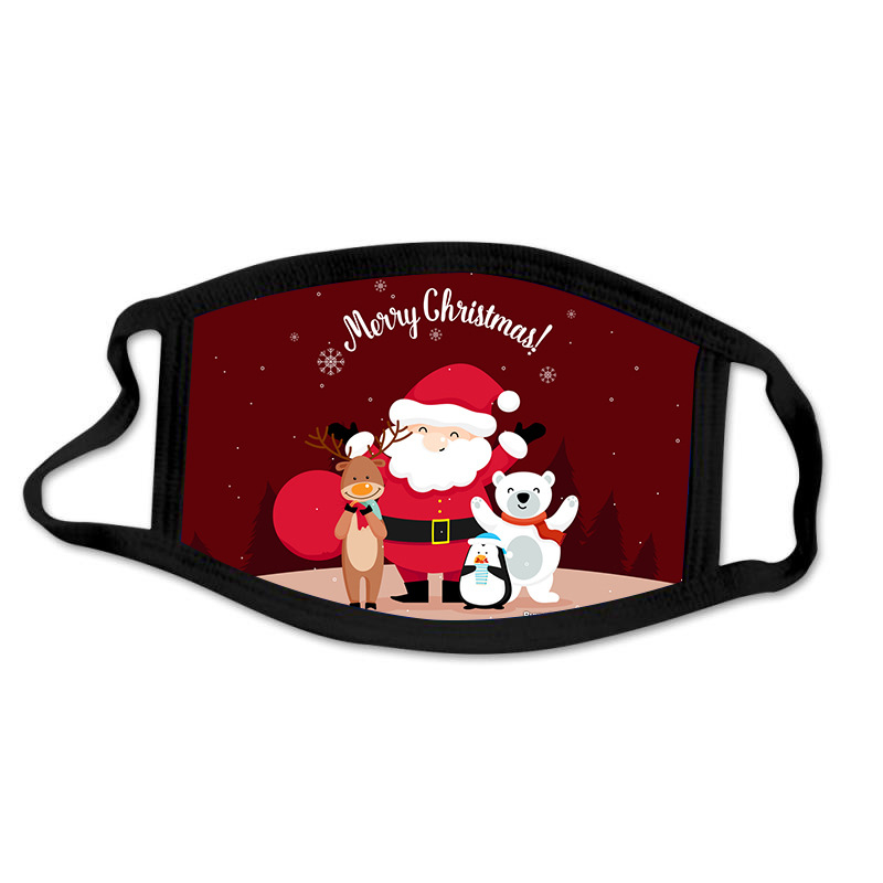 Christmas Gift Adults Washable Prints Mask Christmas Decorations For Home Xmas Outdoor Festival Decor Navidad Noel New Year 2021