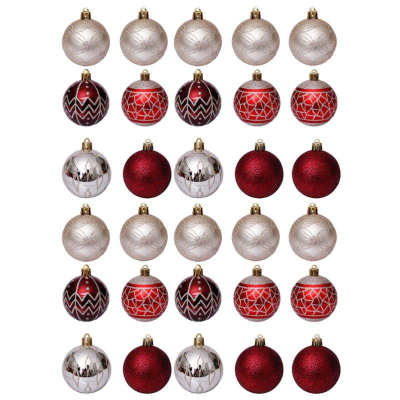 30pcs Xmas Pendants Beautiful Hanging Ball Ornament for Store Home Decoration Christmas
30pcs Xmas Pendants Beautiful Hanging Ball Ornament for Store Home Decoration Christmas