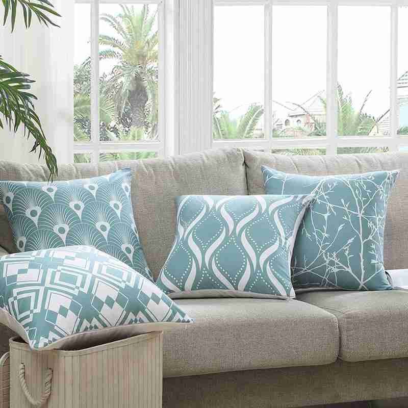 Light Blue Geometric Concise Style Pillowcases Polyester Throw Pillow Case Striped Geometric Decorative Home Decor Pillowcase, 02
Light Blue Geometric Concise Style Pillowcases Polyester Throw Pillow Case Striped Geometric Decorative Home Decor Pillowcase, 02