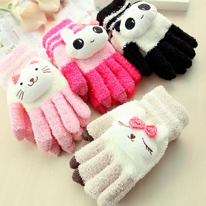 1 Pair Cute Girl Cartoon Animals Touch Screen Glove Women's Winter Warm Gloves Bicycle Cycling Mittens Accessories
1 Pair Cute Girl Cartoon Animals Touch Screen Glove Women's Winter Warm Gloves Bicycle Cycling Mittens Accessories