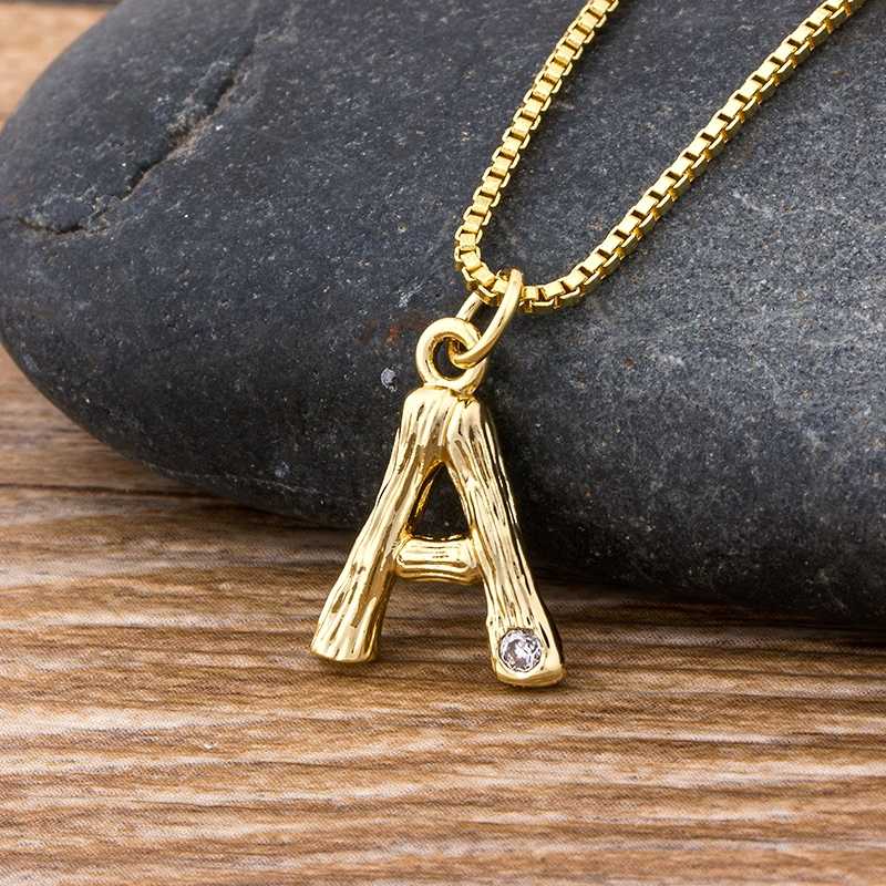 Fashion Small Size Gold Hammered Metal Bamboo 26 Letter Alphabet A-Z Minimalist Initial Pendant Necklace Twist Chain Jewelry
Fashion Small Size Gold Hammered Metal Bamboo 26 Letter Alphabet A-Z Minimalist Initial Pendant Necklace Twist Chain Jewelry