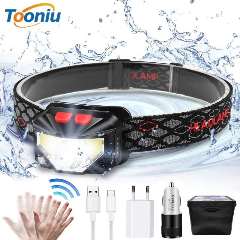 USB Rechargeable LED Headlamp Built-in Sensor Waterproof Headlights with USB Charging Cable, Super Bright for Outdoor Activities
USB Rechargeable LED Headlamp Built-in Sensor Waterproof Headlights with USB Charging Cable, Super Bright for Outdoor Activities