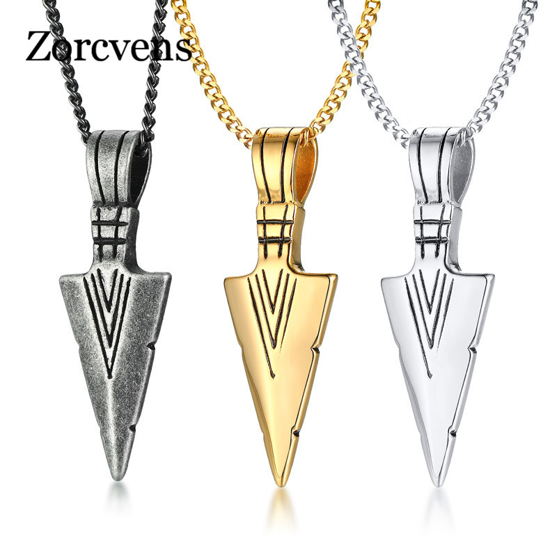 Modyle Men's Vintage Spearhead Pendant Necklace Punk Stainless Steel Determination of Spirit Tribal Adventures Male Jewelry
Modyle Men's Vintage Spearhead Pendant Necklace Punk Stainless Steel Determination of Spirit Tribal Adventures Male Jewelry