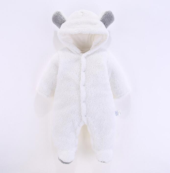 Baby onesies New born baby clothes Coral Fleece warm Baby boy winter clothes Animal bear Overall unisex onesie girls rompers jumpsuit