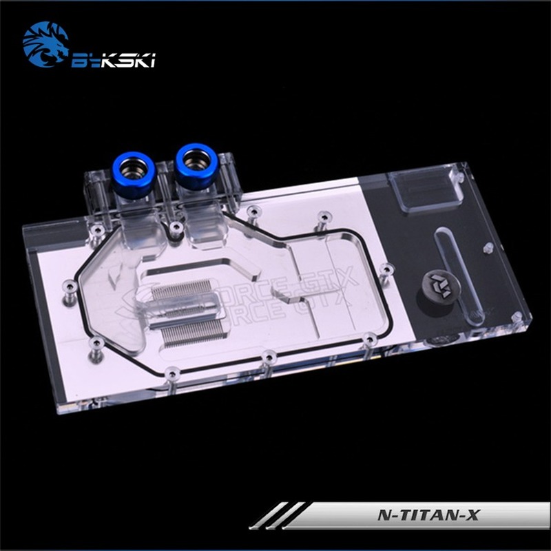 Bykski Full Cover Graphics Card Water Cooling Block use for NIVDIA GTX TITAN-X /GTX980TI Founder Edition GPU Radiator RGB Cooler 
Bykski Full Cover Graphics Card Water Cooling Block use for NIVDIA GTX TITAN-X /GTX980TI Founder Edition GPU Radiator RGB Cooler