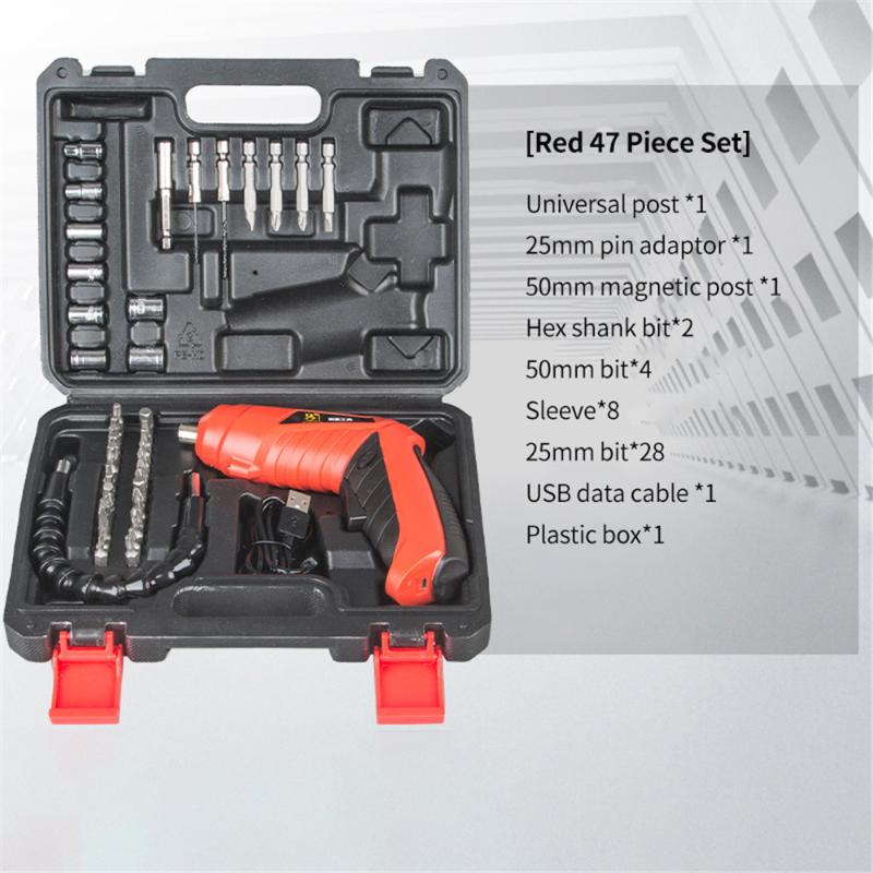 3.6V Metal Rubber Mini Electric Screwdriver Shape-shifting Rechargeable Lithium Battery Two-way Switch Home DIY Set Power Tools
3.6V Metal Rubber Mini Electric Screwdriver Shape-shifting Rechargeable Lithium Battery Two-way Switch Home DIY Set Power Tools