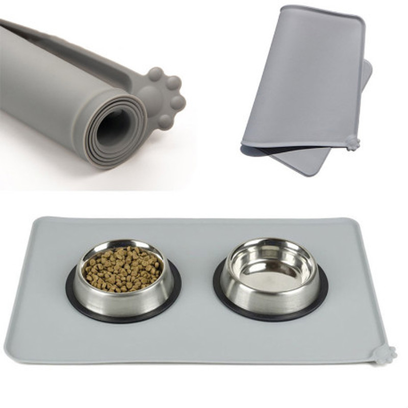 Waterproof Pet Mat for Dog Cat Silicone Pet Pad Bowl Drinking Mat Dog Feeding Placemat easy Washing ZM817, Gray
Waterproof Pet Mat for Dog Cat Silicone Pet Pad Bowl Drinking Mat Dog Feeding Placemat easy Washing ZM817, Gray