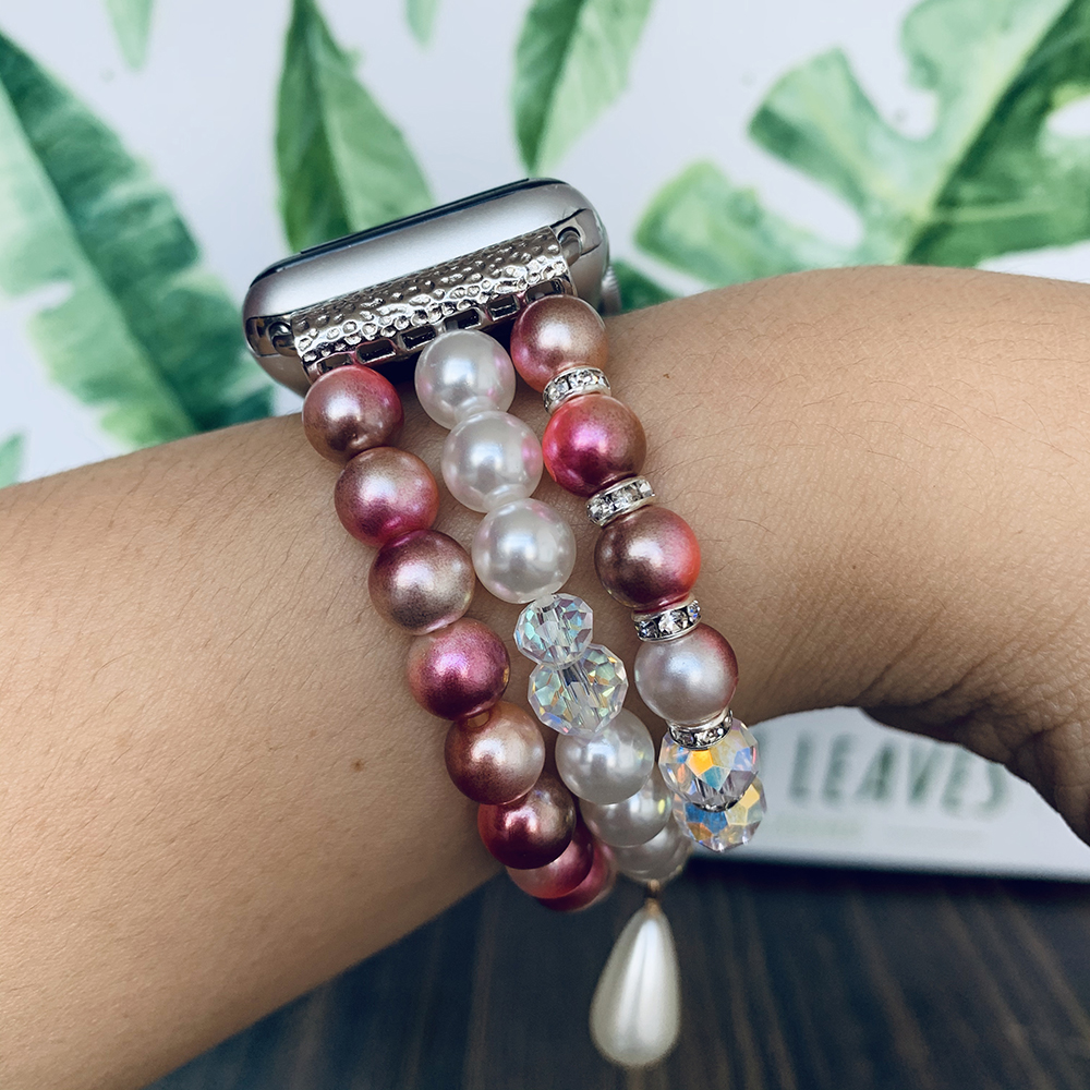 Mermaid Pearl Bracelet Band ,Women Beaded Wrist Watch Strap for Apple iWatch 38/40/42/44mm available
Mermaid Pearl Bracelet Band ,Women Beaded Wrist Watch Strap for Apple iWatch 38/40/42/44mm available