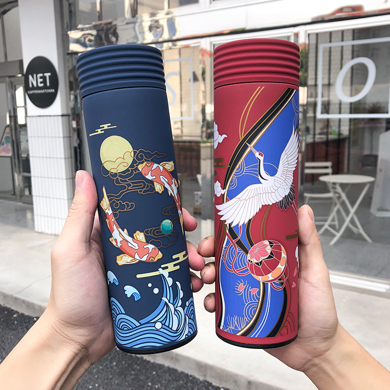 450ml Chinese Style Insulation Tumbler Coffee Mug Stainless Steel Vacuum Flask With Filter Travel Mug Leakproof Sport Thermo Cup
450ml Chinese Style Insulation Tumbler Coffee Mug Stainless Steel Vacuum Flask With Filter Travel Mug Leakproof Sport Thermo Cup