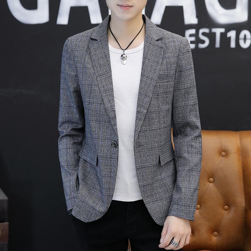 Small Suit Men's Spring And Autumn New Style Casual Long Sleeve Suit Coat Slim Fit Korean-style Printed Handsome Youth Summer Fa, Gray
Small Suit Men's Spring And Autumn New Style Casual Long Sleeve Suit Coat Slim Fit Korean-style Printed Handsome Youth Summer Fa, Gray