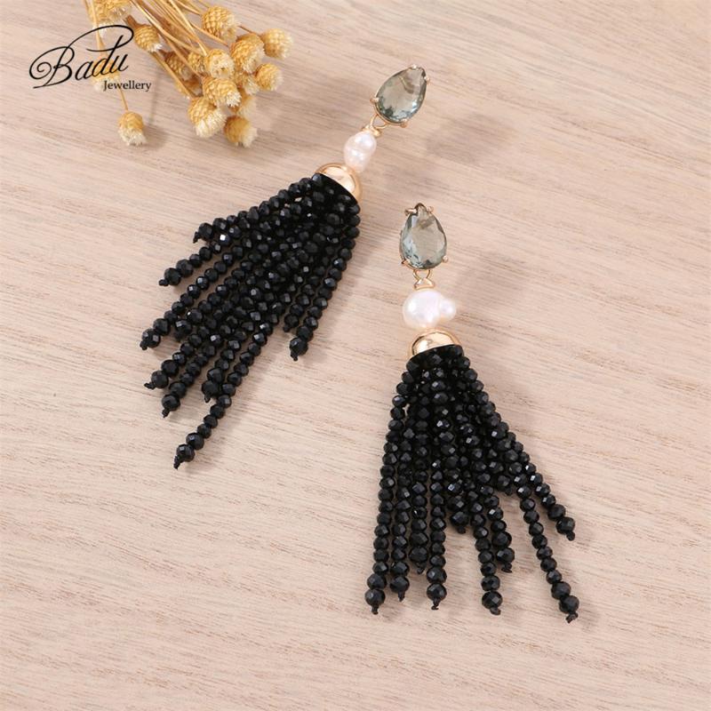 Badu Long Tassel Earring Black Crystal Beaded Fringes Dangle Earrings Women Vintage Jewelry Christmas Party Fashion Wholesale
Badu Long Tassel Earring Black Crystal Beaded Fringes Dangle Earrings Women Vintage Jewelry Christmas Party Fashion Wholesale