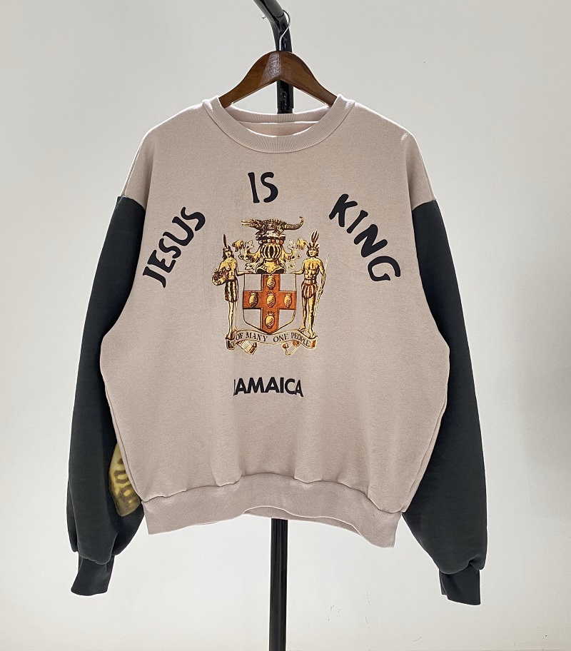 20ss Autumn Winter USA America Hip Hop Stars Jesus Is King Jamaica Oversize Patchwork Hoodie Men Crewneck Sweatshirt Women Hoodie hoody, Beige
20ss Autumn Winter USA America Hip Hop Stars Jesus Is King Jamaica Oversize Patchwork Hoodie Men Crewneck Sweatshirt Women Hoodie hoody, Beige