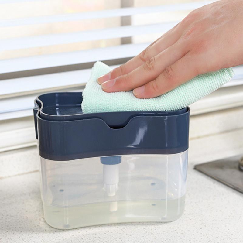 2-in-1 Soap Pump Dispenser With Sponge Holder Cleaning Liquid Container Manual Press Soap Organizer Dispensador Kitchen Cleaner
2-in-1 Soap Pump Dispenser With Sponge Holder Cleaning Liquid Container Manual Press Soap Organizer Dispensador Kitchen Cleaner