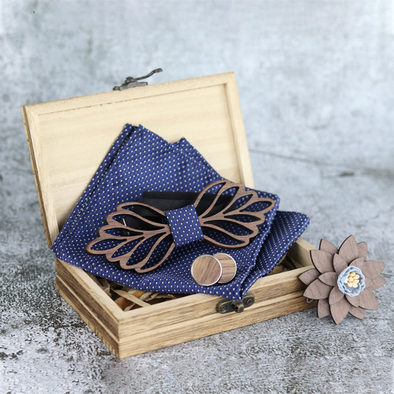 Neck Ties Design Wooden Hollow Wood Bow Bowtie With Pocket Square Cufflinks Brooch For Men Christmas Gift Set Box
Neck Ties Design Wooden Hollow Wood Bow Bowtie With Pocket Square Cufflinks Brooch For Men Christmas Gift Set Box