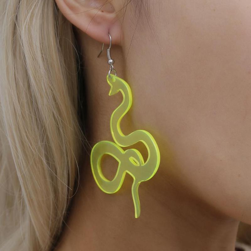 New Statement Dangle Earrings For Women Long Links Acrylic Big Snake Shape Pendant Elegant Korean Brincos Mujer Drop Earring
New Statement Dangle Earrings For Women Long Links Acrylic Big Snake Shape Pendant Elegant Korean Brincos Mujer Drop Earring