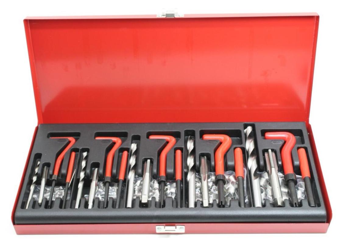 131 Pcs Engine Block Restoring Damaged Thread Repair Tool Kit M5 M6 M8 M10 M12 for Helicoil Car Repair Tools Coarse Crowbar
131 Pcs Engine Block Restoring Damaged Thread Repair Tool Kit M5 M6 M8 M10 M12 for Helicoil Car Repair Tools Coarse Crowbar