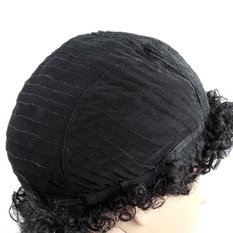 Ishow Straight Short Wigs Brazilian Virgin Hair Kinky Curly Human Hair Wigs with Baby Hair 8inch Swiss Lace