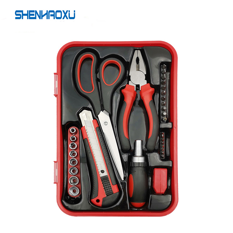 Hand Tool Set Pliers Screwdrivers Sockets Knives Scissors 32 Kit HOME DIY General Household
Hand Tool Set Pliers Screwdrivers Sockets Knives Scissors 32 Kit HOME DIY General Household