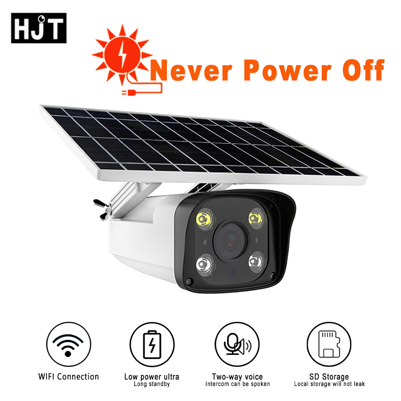 WIFI Solar IP Camera Outdoor HD 1080P Long Standby IR Night Vision Two-way Audio TF Card Human Motion Detection Wireless Camera
WIFI Solar IP Camera Outdoor HD 1080P Long Standby IR Night Vision Two-way Audio TF Card Human Motion Detection Wireless Camera