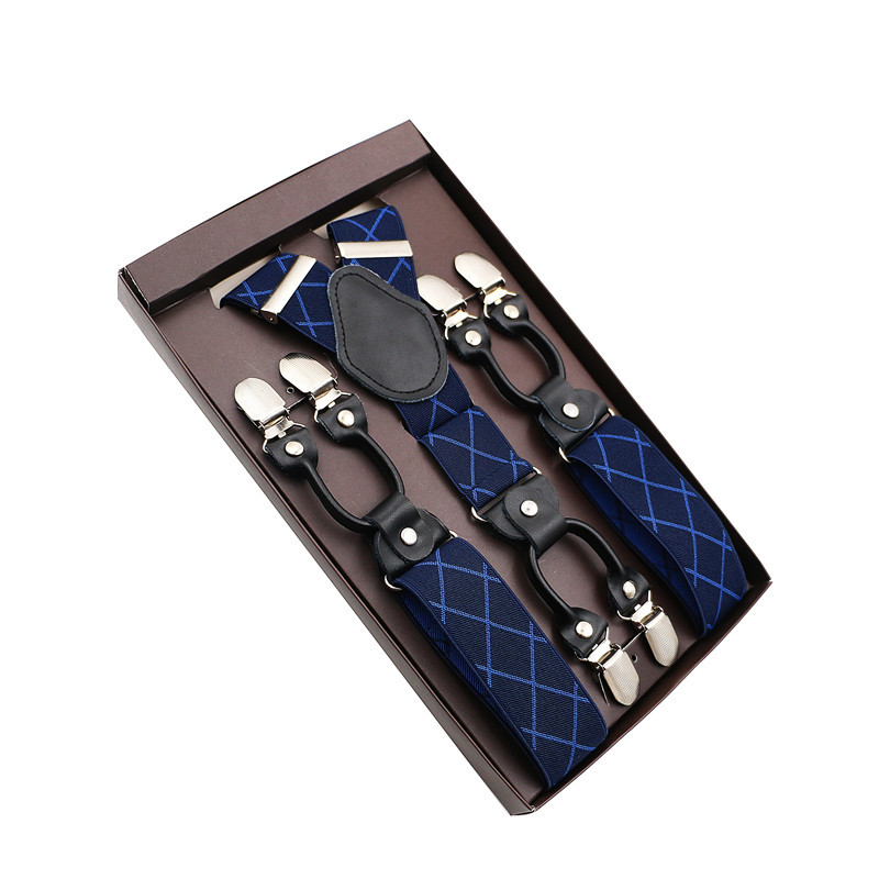 3.5*120cm Fashion Suspenders Genuine Leather 6 Clips Brace Male Vintage Casual Wedding Party Trousers Strap Husband's Gift
3.5*120cm Fashion Suspenders Genuine Leather 6 Clips Brace Male Vintage Casual Wedding Party Trousers Strap Husband's Gift
