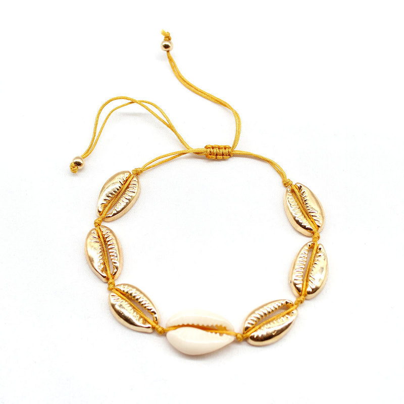 Charm Bracelets Beach Gold Silver Color Natural Shell For Women Hand Woven Beads Rope Chain Accessories
Charm Bracelets Beach Gold Silver Color Natural Shell For Women Hand Woven Beads Rope Chain Accessories