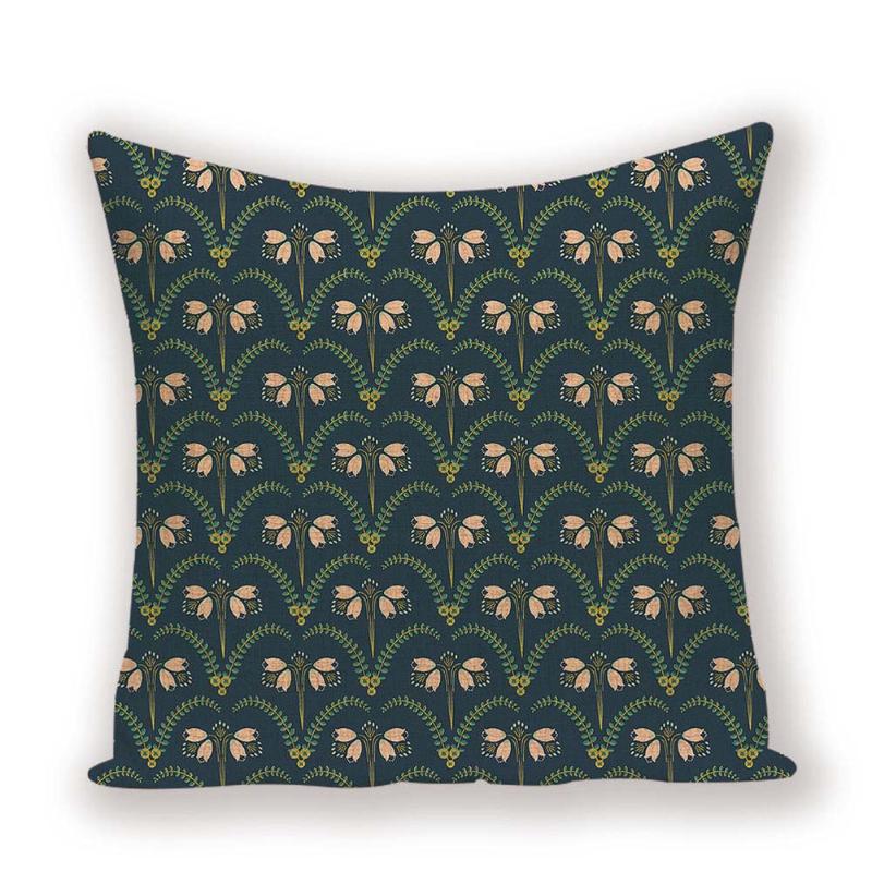 Vintage Decorative Cushion Cover Farmhouse Shabby Chic Pillow Case Flower Floral Pillows Home Decor Throw Cushions Covers Cases