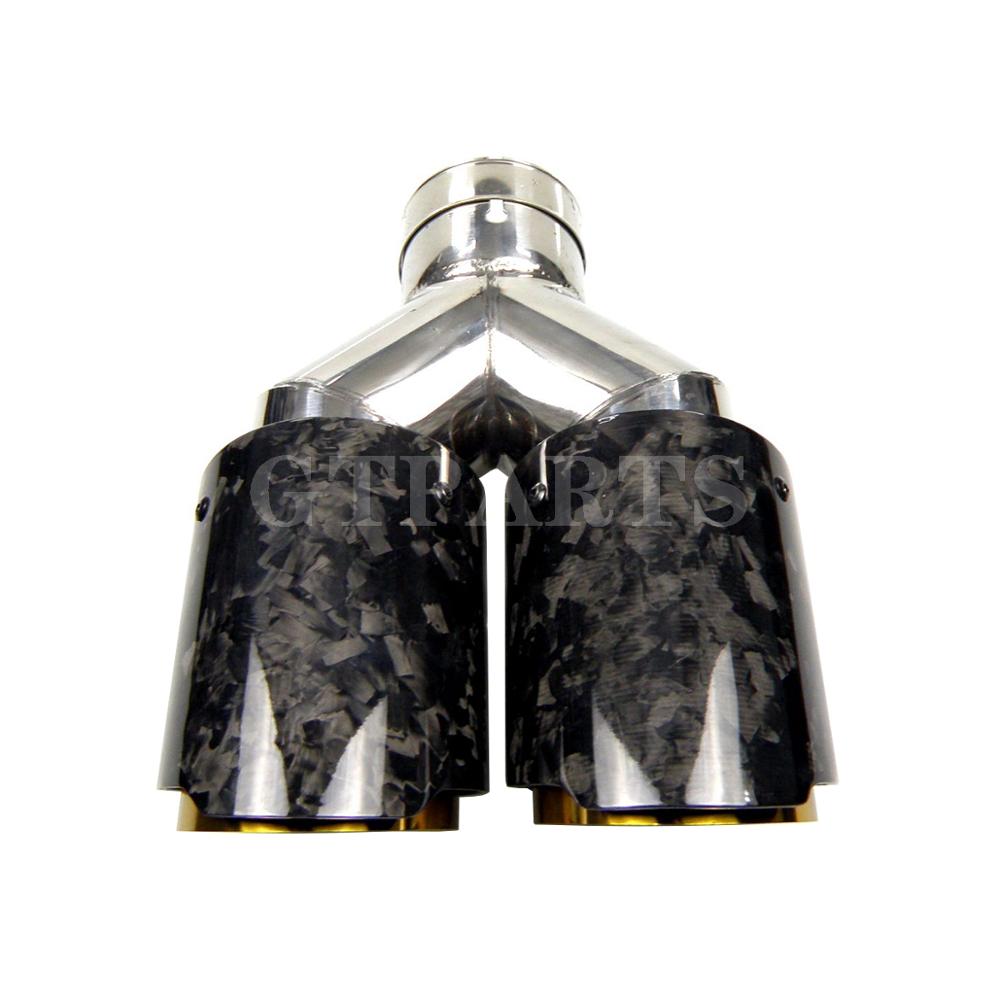 Car Universal exhaust muffler Straight Edge Glossy Forged Carbon Fiber dual Tip Exhaust End Pipe Tail without logo
Car Universal exhaust muffler Straight Edge Glossy Forged Carbon Fiber dual Tip Exhaust End Pipe Tail without logo