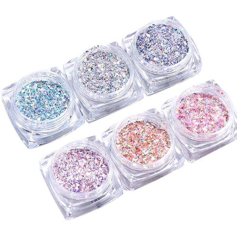 6pcs Sparkles Nail Art Powder Sequins Flakes Set Mermaid Holographic Decorations Manicure Mix Chrome Pigment Nail Glitter
6pcs Sparkles Nail Art Powder Sequins Flakes Set Mermaid Holographic Decorations Manicure Mix Chrome Pigment Nail Glitter