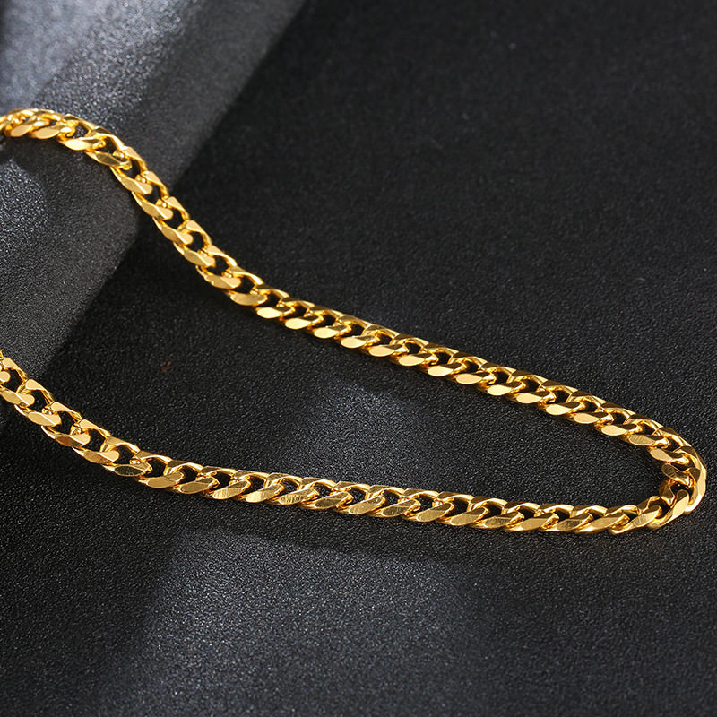 8mm 75cm 24k gold-plated men's gold-plated silver-plated black gold necklace hip hop Cuban South American men's jewelry vintage gold chain j
8mm 75cm 24k gold-plated men's gold-plated silver-plated black gold necklace hip hop Cuban South American men's jewelry vintage gold chain j