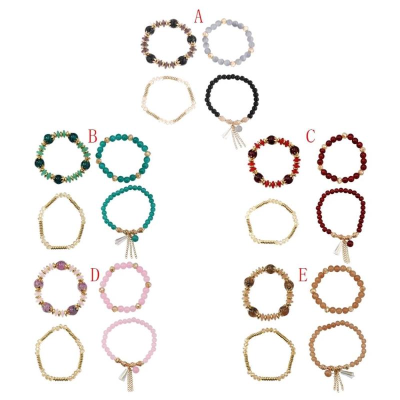 4pcs/set Fashion Multilayer Crystal Lava Stone Beads Wing Tassel Bracelets & Bangles Pulseras Mujer Jewelry for Women Gift
4pcs/set Fashion Multilayer Crystal Lava Stone Beads Wing Tassel Bracelets & Bangles Pulseras Mujer Jewelry for Women Gift
