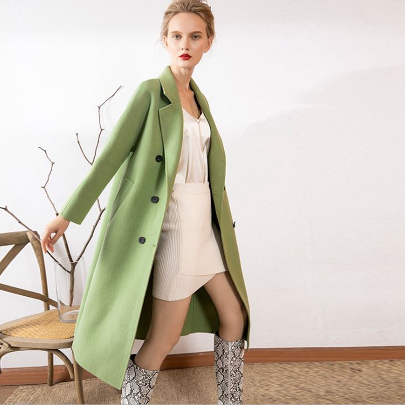 Winter Cashmere Overcoat Double face pile Female woolen Long Jacket Women Warm Outerwear pink tender Slim Ladies Medium Coats, Color same picture
Winter Cashmere Overcoat Double face pile Female woolen Long Jacket Women Warm Outerwear pink tender Slim Ladies Medium Coats, Color same picture