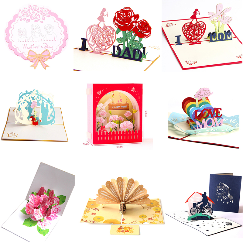 1pcs/lot Teacher's Day Greeting Card Birthday Blessing 3D Creative Mother's Day Father's Thanksgiving Card Invitation
1pcs/lot Teacher's Day Greeting Card Birthday Blessing 3D Creative Mother's Day Father's Thanksgiving Card Invitation