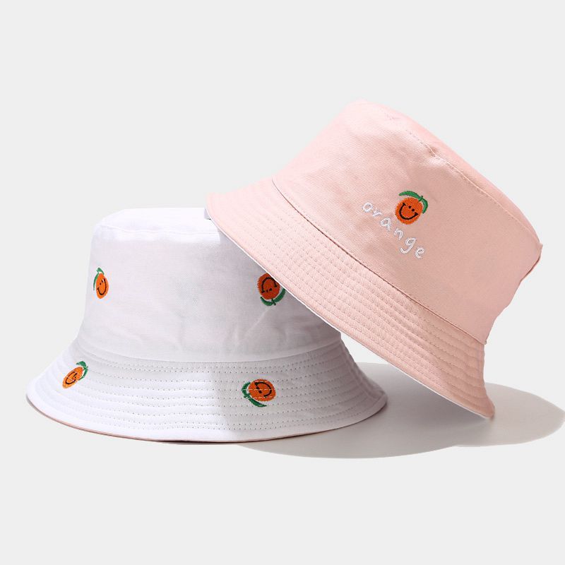 2020 Two Side Reversible Fruit Orange Bucket Hat Summer Women Cotton Cap Girls Outdoor Fashion Beach Bob Sun Female Panama Hat, White
2020 Two Side Reversible Fruit Orange Bucket Hat Summer Women Cotton Cap Girls Outdoor Fashion Beach Bob Sun Female Panama Hat, White