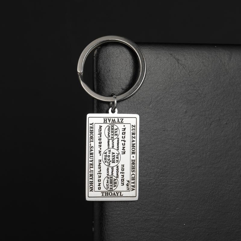 Dawapara Amulet Keychain The Second Table of The Spirits of Fire ( 6th and 7th Books Moses) Talisman Key Ring Stainless Steel
Dawapara Amulet Keychain The Second Table of The Spirits of Fire ( 6th and 7th Books Moses) Talisman Key Ring Stainless Steel