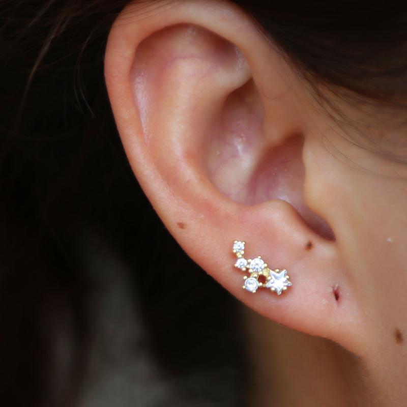 minimalist small cz cluster stud earring for Christmas gift sparking moon star cz studs cucte girls 925 silver jewelry
minimalist small cz cluster stud earring for Christmas gift sparking moon star cz studs cucte girls 925 silver jewelry