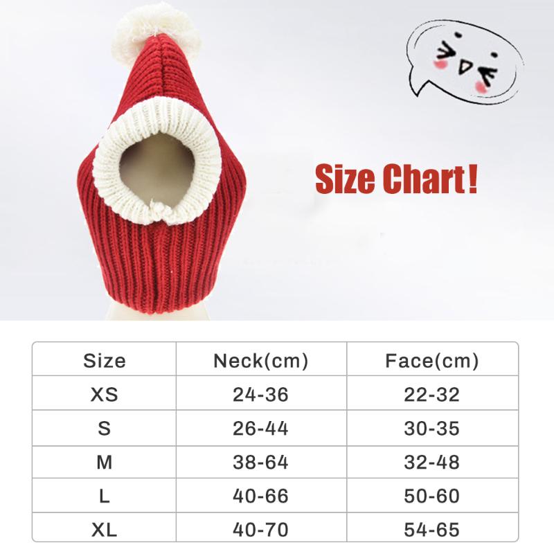 Woolen Christmas Knitted Pet Dog Cat Hats Lovely Winter Puppy Dog Costume Cute Head Dress Hat Size XS S M L XL