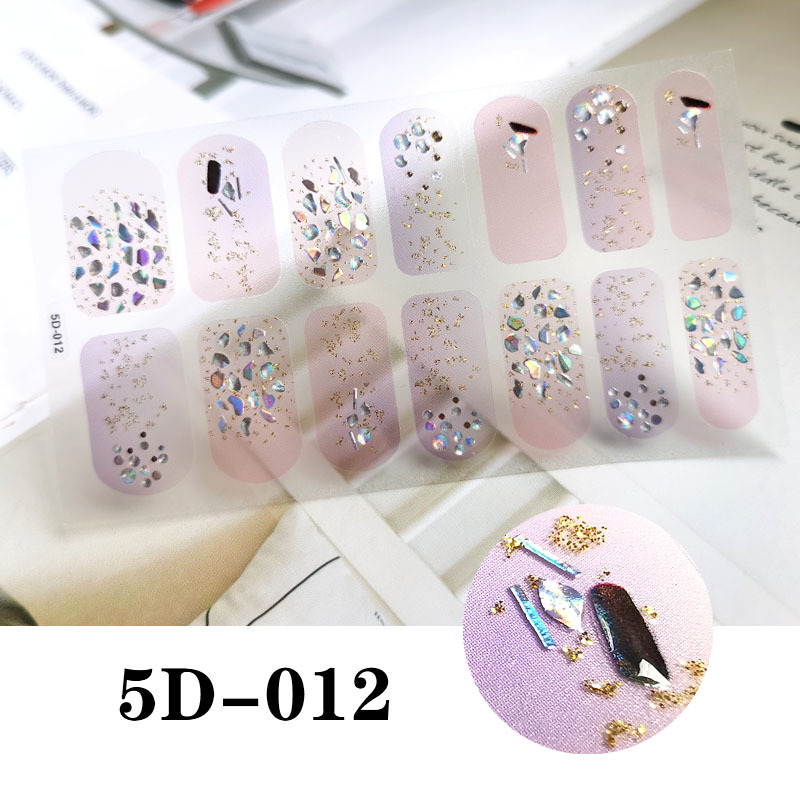 14tips 5D New Hot Selling Full Cover Nail Wraps Nail Sticker Manicure Laser Designs Wraps Ongles Decorations, 5d-012
14tips 5D New Hot Selling Full Cover Nail Wraps Nail Sticker Manicure Laser Designs Wraps Ongles Decorations, 5d-012