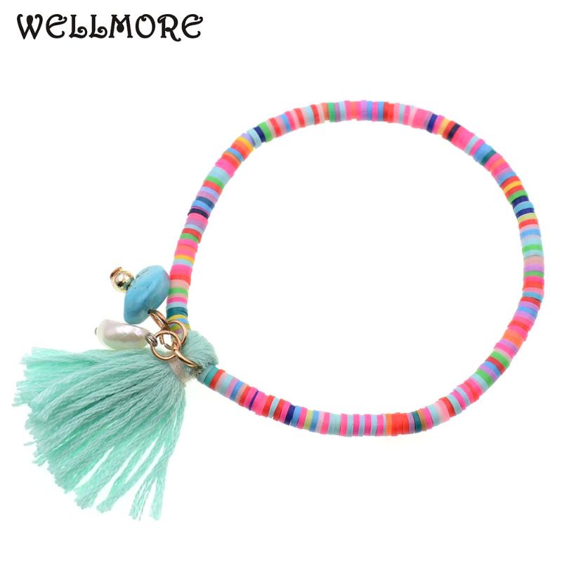 WELLMORE 4MM polymer clay beaded bracelets stone beads bracelets for women BOHO bracelet femme jewelry drop shipping
WELLMORE 4MM polymer clay beaded bracelets stone beads bracelets for women BOHO bracelet femme jewelry drop shipping