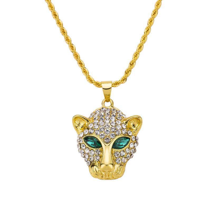 New Necklace, Hip-hop Leopard Head Necklace, European And American Fashion Pendant, Foreign Trade Necklace
New Necklace, Hip-hop Leopard Head Necklace, European And American Fashion Pendant, Foreign Trade Necklace