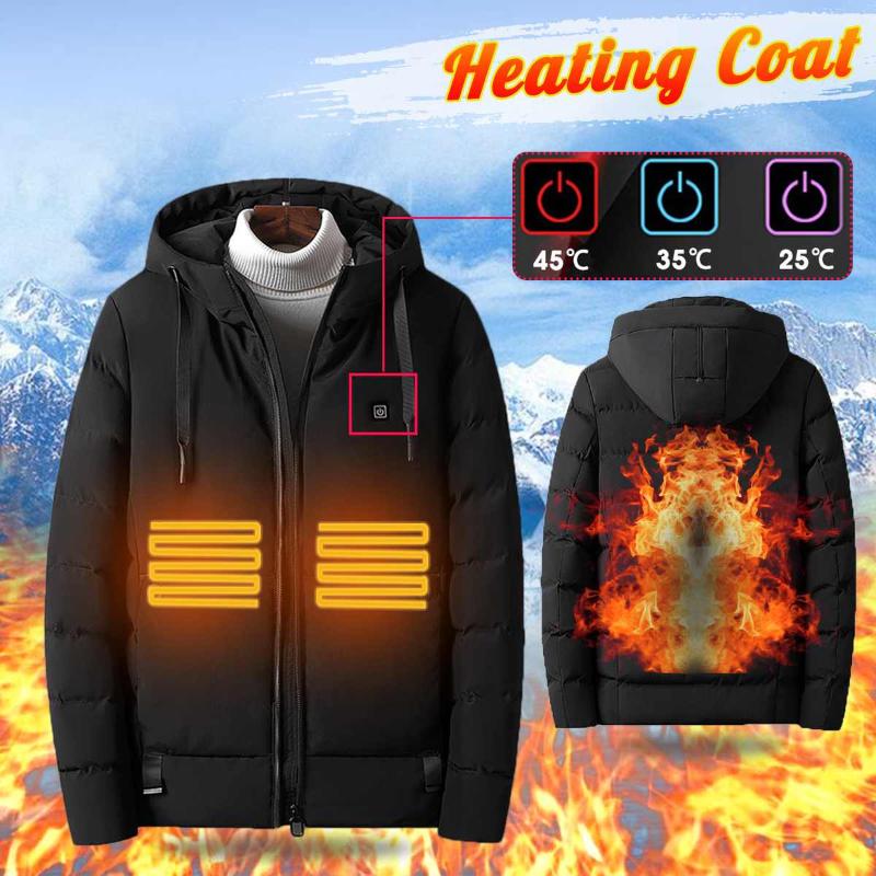 Men Electric USB Heated Hooded Warm Overcoat Heating Coat Winter Coats Jacket Outdoor Hunting Vest Winter Usb Heated Jacket, Black
Men Electric USB Heated Hooded Warm Overcoat Heating Coat Winter Coats Jacket Outdoor Hunting Vest Winter Usb Heated Jacket, Black