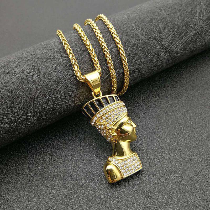 Stainless Steel Queen of Egypt Hip Hop Pendant Necklace Pharaoh Pyramid Women Men Jewelry Gift For Him with 60cm Chain
Stainless Steel Queen of Egypt Hip Hop Pendant Necklace Pharaoh Pyramid Women Men Jewelry Gift For Him with 60cm Chain