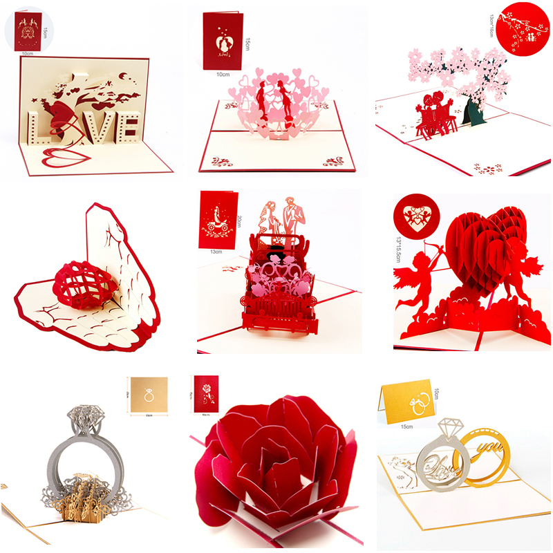 1pcs Romantic Valentine's day wedding invitations 3D love greeting card personalized wedding cards supplies thanksgiving card
1pcs Romantic Valentine's day wedding invitations 3D love greeting card personalized wedding cards supplies thanksgiving card